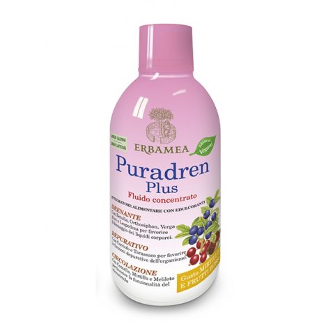 ERBAMEA - PURADREN PLUS MIRTILLO FRUTTI ROSSI 500 ML