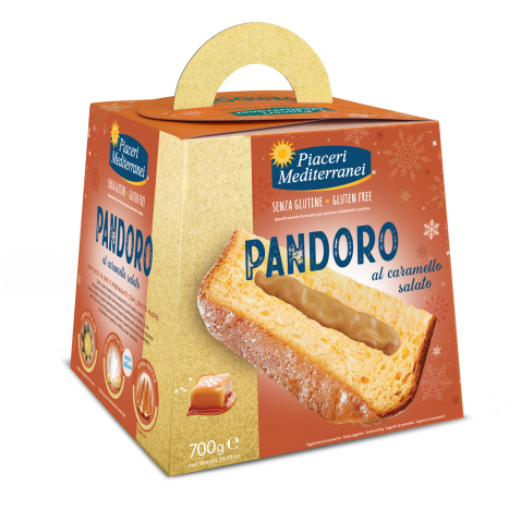 PIACERI MEDITERRANEI - PANDORO CARAMELLO SALATO 700 G