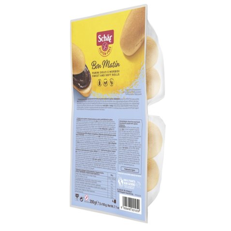 DR. SCHAR BON MATIN PANINI DOLCI E MORBIDI 2 PEZZI DA 100 G - SENZA GLUTINE E SENZA LATTOSIO