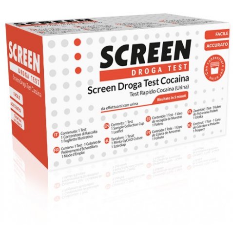 TEST DROGA SCREEN RILEVAZIONE COCAINA NELL'URINA