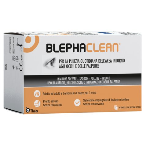 BLEPHACLEAN GARZE OCULARI STERILI A BASE DI ACIDO IALURONICO20 PEZZI