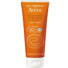 EAU THERMALE AVENE LATTE SOLARE SPF 50+ BAMBINO 100 ML