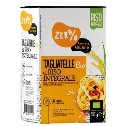 ZERO% GLUTINE TAGLIATELLE A NIDO DI RISO INTEGRALE SENZA GLUTINE BIO 250 G