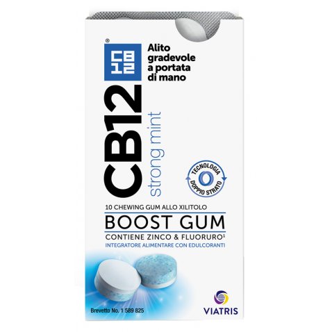  CB12 BOOST 10 CHEWING-GUM ZINCO E FLUORURO NEW FORMULATION