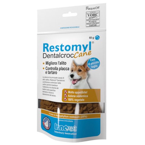 RESTOMYL DENTALCROC CANI PICCOLA TAGLIA BUSTA 60 G