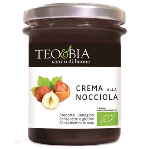 TEO&BIA-CREMA ALLA NOCCIOLA BIO SENZA LATTE 212 G