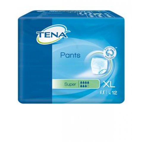 PANNOLONE PULL-UP TENA PANTS SUPER TAGLIA EXTRA LARGE 12 PEZZI