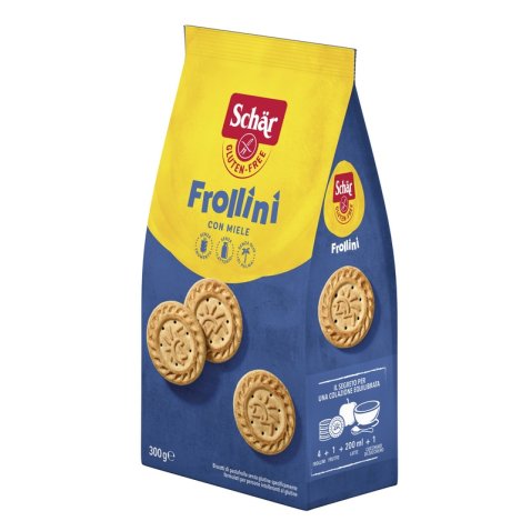 SCHAR FROLLINI CON MIELE BISCOTTI DI PASTAFROLLA SENZA LATTOSIO 300 G