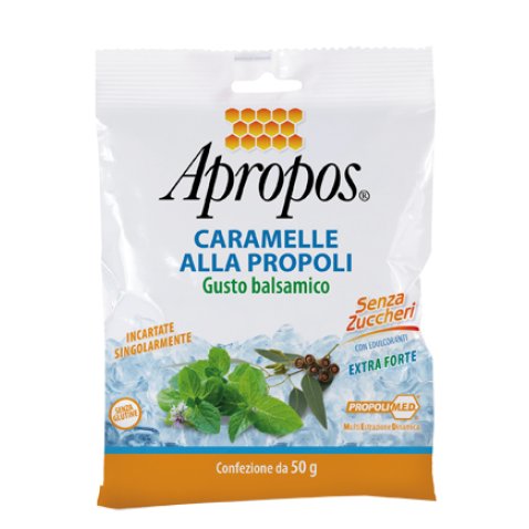 APROPOS CARAMELLE DURE ALLA PROPOLI BALSAMICHE SENZA ZUCCHERO 50 G