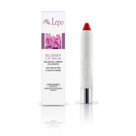 LEPO - GLOSSY LIP BALM BALSAMO LABBRA COLORATO N.2 ROSSO 