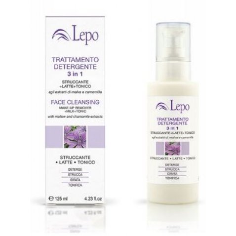 LEPO - TRATTAMENTO DETERGENTE 3 IN 1 STRUCCANTE + LATTE + TONICO