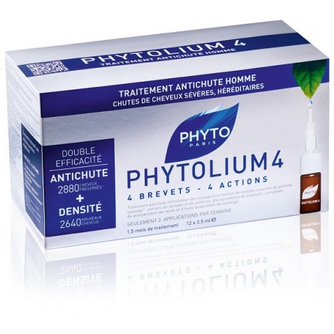 PHYTO PHYTOLIUM4 TRATTAMENTO ANTICADUTA CAPELLI UOMO 12 FIALE 3,5 ML