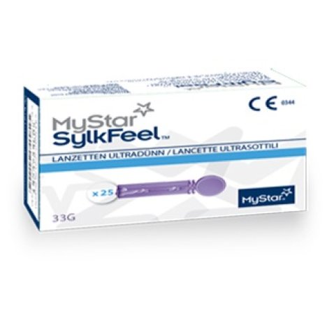 LANCETTE PUNGIDITO MYSTAR SYLKFEEL LANCETS 33 GAUGE 50 PEZZI