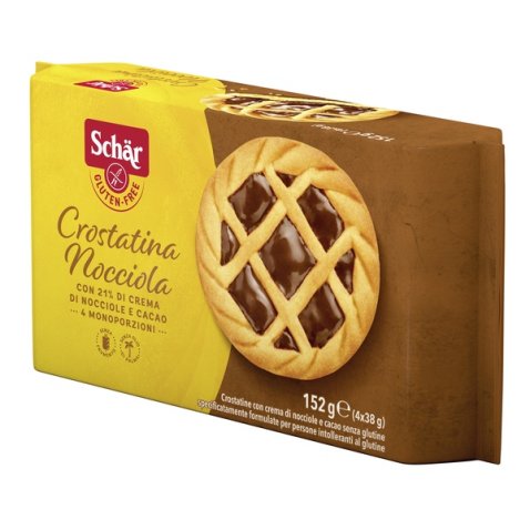 DR. SCHAR - CROSTATINA NOCCIOLA 4 MONOPORZIONI DA 38 G - SENZA GLUTINE