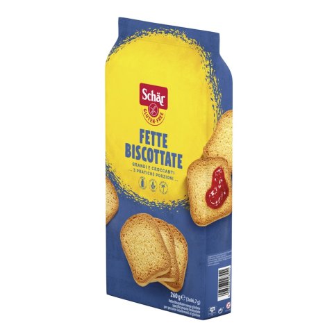 DR. SCHAR - FETTE BISCOTTATE 3 PORZIONI DA 86,7 G - SENZA GLUTINE