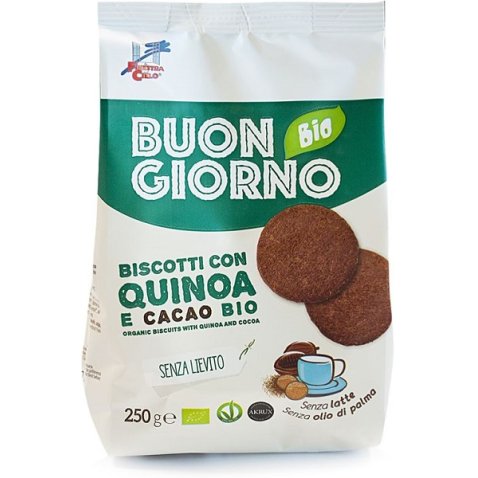  BUONGIORNOBIO BISCOTTI CON QUINOA E CACAO SENZA LIEVITO 250G