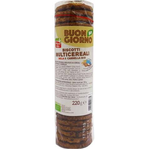 BISCOTTI MULTICEREALI MELA E CANNELLA BIO 220 G