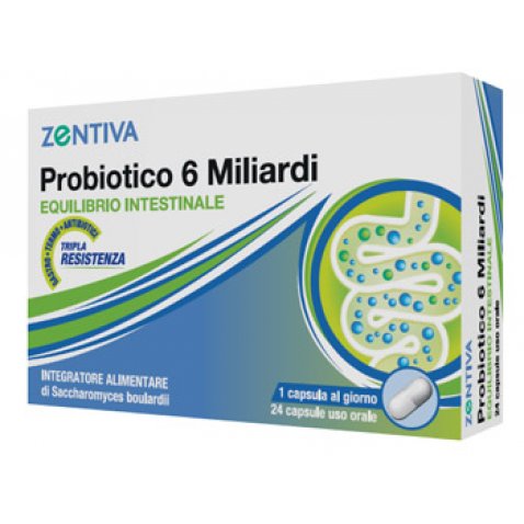 ZENTIVA PROBIOTICO 6 MILIARDI 24 CAPSULE VEGETALI