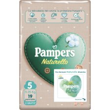 PAMPERS PROTEZIONE PURA NATURELLO JUNIOR CP 17 PEZZI + 2