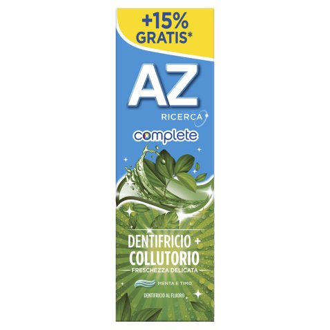 AZ COMPLETE DENTIFRICIO + COLLUTORIO FRESCHEZZA DELICATA 75ML
