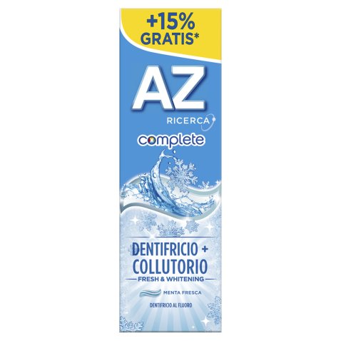 AZ COMPLETE DENTIFRICIO + COLLUTORIO WHITENING 75 ML