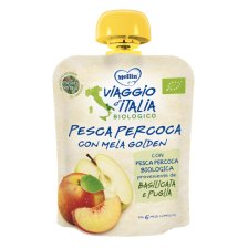 MELLIN VIAGGIO ITALIA POUCH BIO PESCA PERCOCCA MELA GOLDEN 90 G