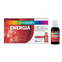MASSIGEN ENERGIA 10 FLACONI DA 25 ML - Integratore Tonico Energetico