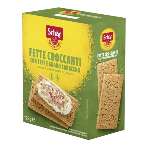 SCHAR FETTE CROCCANTI CON TEFF E GRANO SARACENO SENZA LATTOSIO 125 G