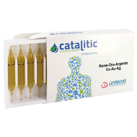  CATALITIC OLIGOELEMENTI RAME ORO ARGENTO CU-AU-AG 20 AMPOLLE