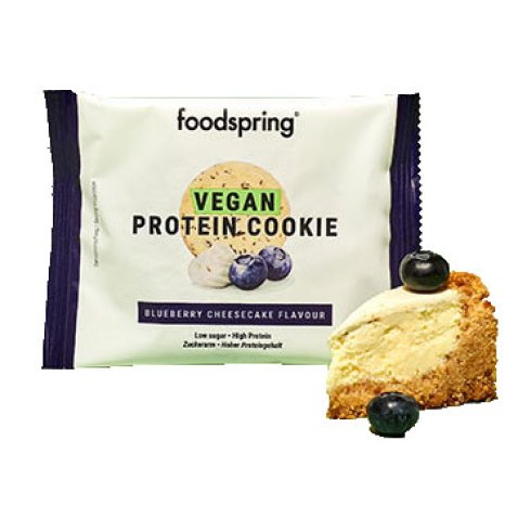 FOODSPRING | VEGAN PROTEIN COOKIE CHEESECAKE AL MIRTILLO 50 G