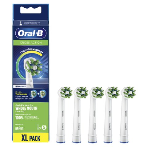 ORALB CROSS ACTION EB50 TESTINE PER SPAZZOLINO ELETTRICO 5 PEZZI