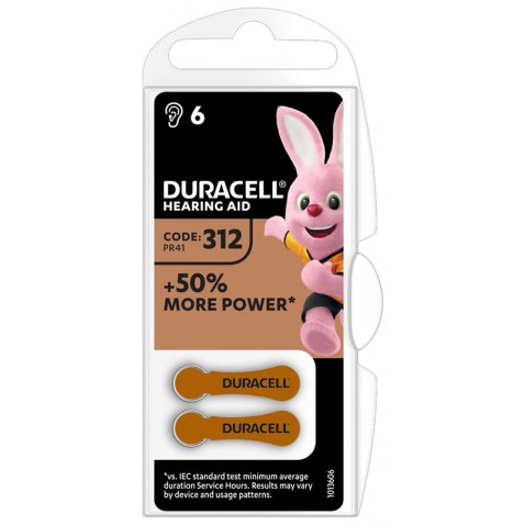 DURACELL EASY TAB 312 MARRONE BATTERIA PER APPARECCHIO ACUSTICO