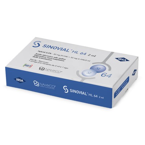 SIRINGA INTRA-ARTICOLARE SINOVIAL HL 64 32 MG + 32 MG 1 FS 2ML AGO GAUGE 21
