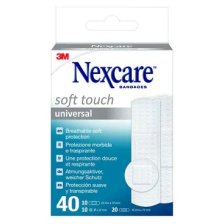 CEROTTO PREPARATO 3M NEXCARE SOFT TOUCH UNIVERSAL 3 MISURE 20 CEROTTI 19X72MM + 10 CEROTTI 25X72MM + 10 CEROTTI TONDI 22,5MM