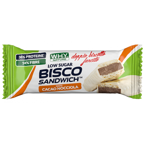 WHYNATURE BISCO SANDWICH CACAO NOCCIOLA 45 G