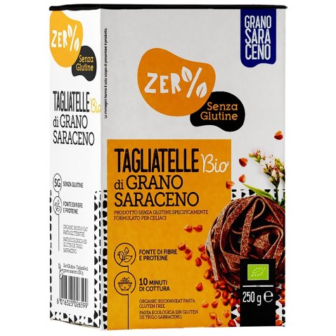 ZERO% GLUTINE TAGLIATELLE A NIDO DI GRANO SARACENO INTEGRALESENZA GLUTINE BIO 250 G