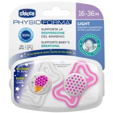 CHICCO SUCCHIETTO LIGHT LUM SILICONE 16-36 MESI 2 PEZZI