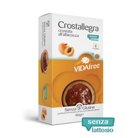 VIDAFREE CROSTALLEGRA ALBICOCCA SENZA LATTOSIO 180 G