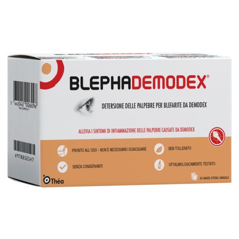 BLEPHADEMODEX GARZE STERILI MONOUSO 30 PEZZI