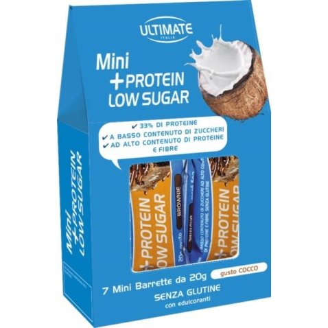 ULTIMATE MINI +PROTEIN LOW SUGAR PROTEIN 7 PEZZI DA 20 G