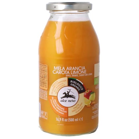 SUCCO 100% MELA ARANCIA CAROTA LIMONE BIO 500 ML