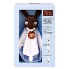 FIOCCHI DI RISO COFANETTO DOUDOU BIMBO AZZURRO MINISIZE PASTA CAMBIO 15 ML + MINISIZE INTIMO MIODERM 50 ML + MINISIZE DETERGENTE CORPO CAPELLI TALCO 50 ML + DOUDOU FIOCCO AZZURRO