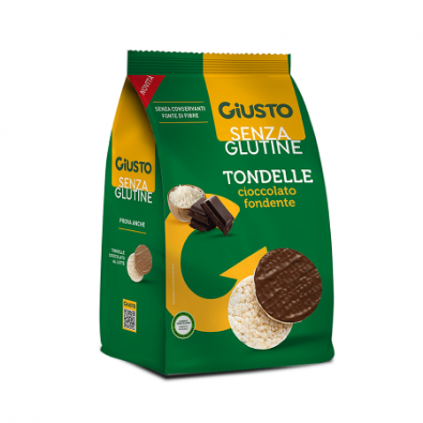 GIUSTO SENZA GLUTINE TONDELLE AL CIOCCOLATO FONDENTE 60 G