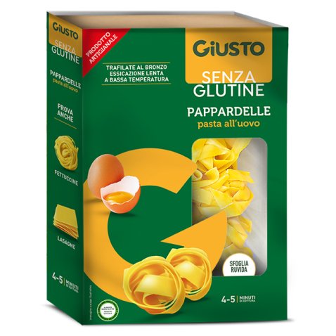 GIUSTO SENZA GLUTINE PAPPARDELLE ALL'UOVO 250 G