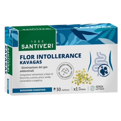 SANTIVERI | FLOR INTOLLERANCE KAVAGAS 30 CAPSULE