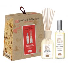 I PROFUMI DELLA CASA SET PANETTONE 1 SPRAY AMBIENTE 100 ML +BASTONCINI AROMATICI AMBIENTE 100 ML