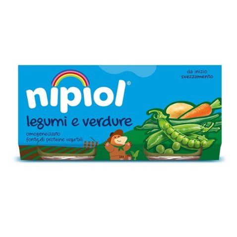 NIPIOL OMOGENEIZZATO LEGUMI E VERDURE 2 PEZZI DA 80 G