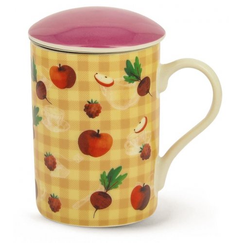 Tazza infusiera arancio per tisane in foglia - Bee Happy Neavita