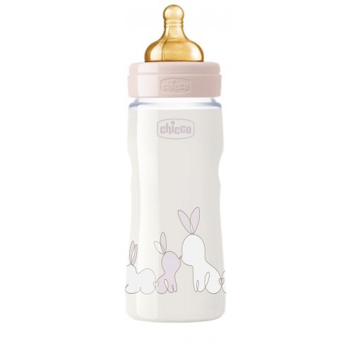 CHICCO BIBERON ORIGINAL 330ML TOUCH REGULAR GIRL CON TETTARELLA IN CAUCCIU