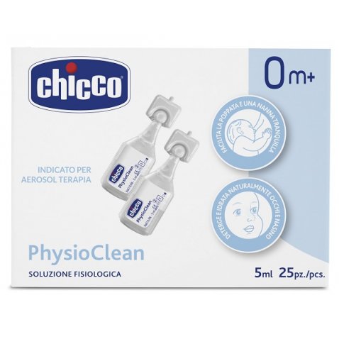 Chicco PhysioClean 25PZ 5ML - la soluzione ideale per la pulizia del naso del tuo bambino